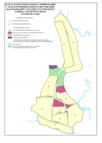  Карта градостроительного зонирования с. Излап 